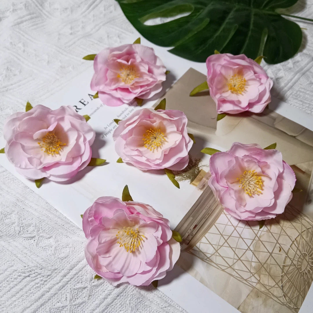 Künstliche Camellia Blüten, 6cm, realistisch, ideal für Hochzeiten, DIY Dekoration, Geschenkschachteln, Floristen, Eventplaner