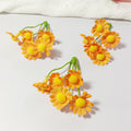 Künstliche kleine Gänseblümchen, 20 Stück, 2cm x 2cm x 7cm, realistisch, DIY, Hochzeitsdekoration, Geschenkverpackung, Floristik