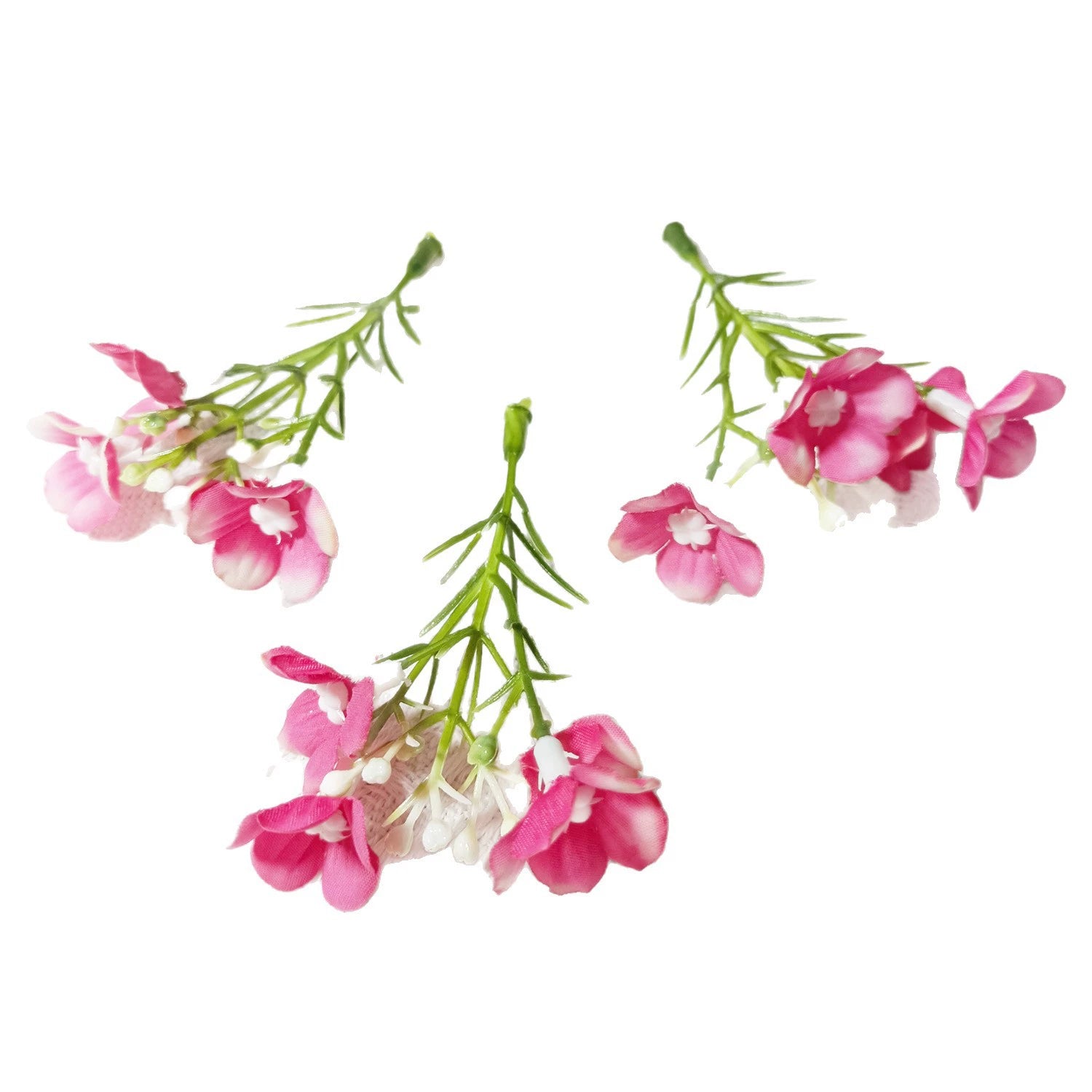 Mini Wildblumen Bund (10 Stk.), 8 cm Kunstblumen zum Basteln, Kleine Seidenblumen für DIY Ansteckblumen, Hochzeit, Gestecke, Geschenk Deko