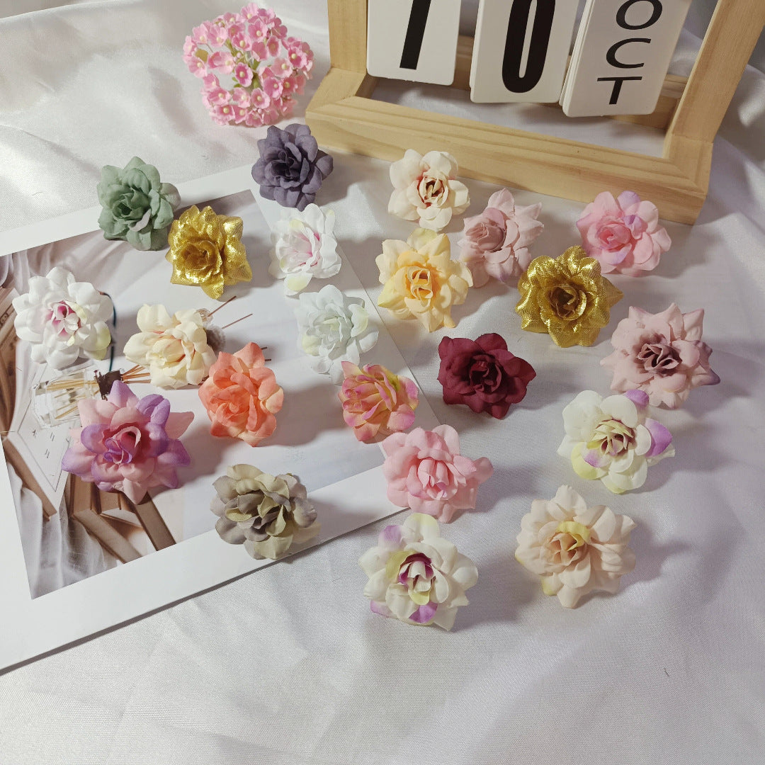10er Set Rosenköpfe künstlich 4,5cm, Täuschend echte Rosenblüten zum Basteln, für DIY Gestecke, Hochzeitsdeko & Tischdekoration