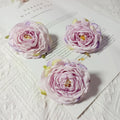 3er Set Kamelienblüten 7cm, Täuschend Echte Blütenköpfe für DIY, Hochzeitsdeko, Gestecke & Kränze, Hochwertige Kunstblumen zum Basteln