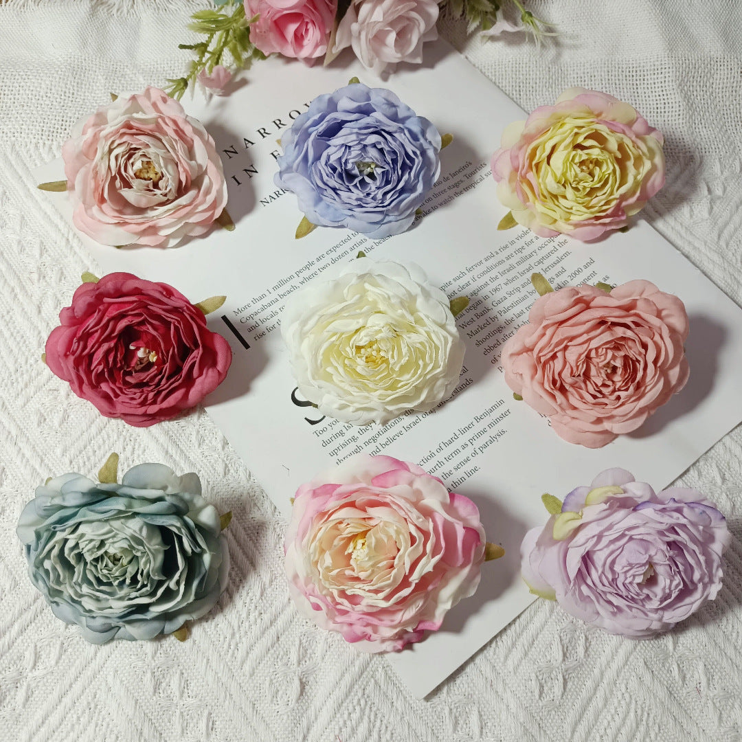 3er Set Kamelienblüten 7cm, Täuschend Echte Blütenköpfe für DIY, Hochzeitsdeko, Gestecke & Kränze, Hochwertige Kunstblumen zum Basteln