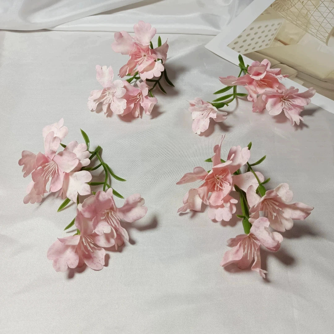 Künstliche Wildblume 10 cm, 3 realistische Blütenköpfe, Seidenblume zum Basteln, für Gestecke, DIY, Hochzeit & Tischdeko