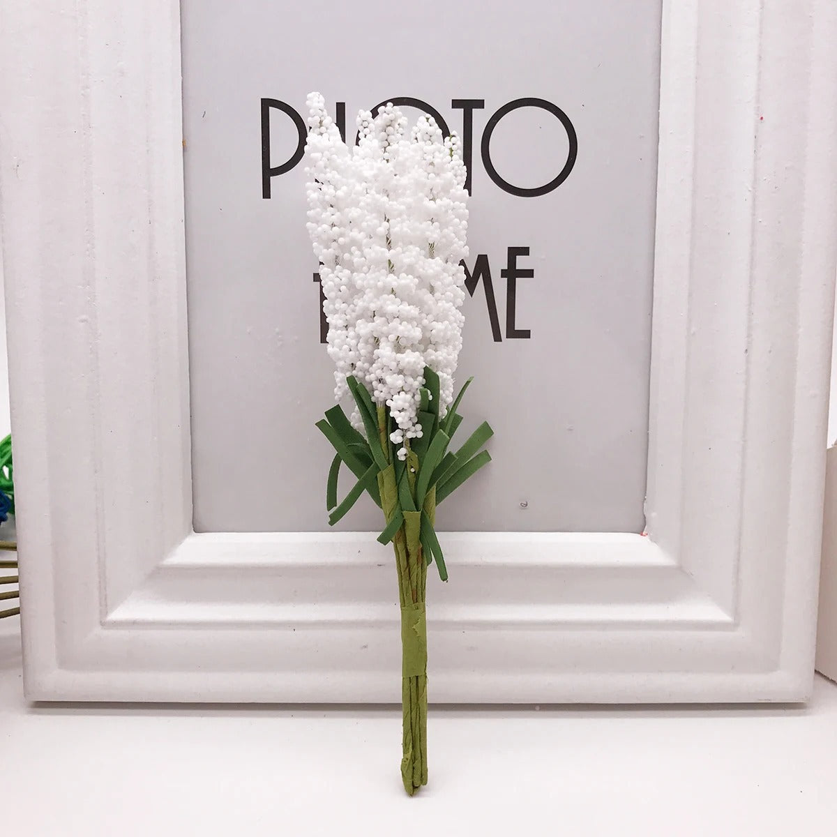 Künstlicher Lavendel Bund 15 cm, Naturgetreue Schaumstoffblumen für DIY, Hochzeit & Floristik, Täuschend Echt für Gestecke & Deko