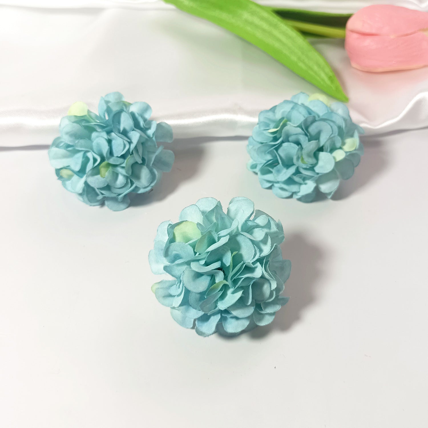 10er Set Hortensienköpfe künstlich, 4,5 cm, hochwertige Blüten für DIY, Hochzeit, Gestecke & Dekoration, realistisch & langlebig
