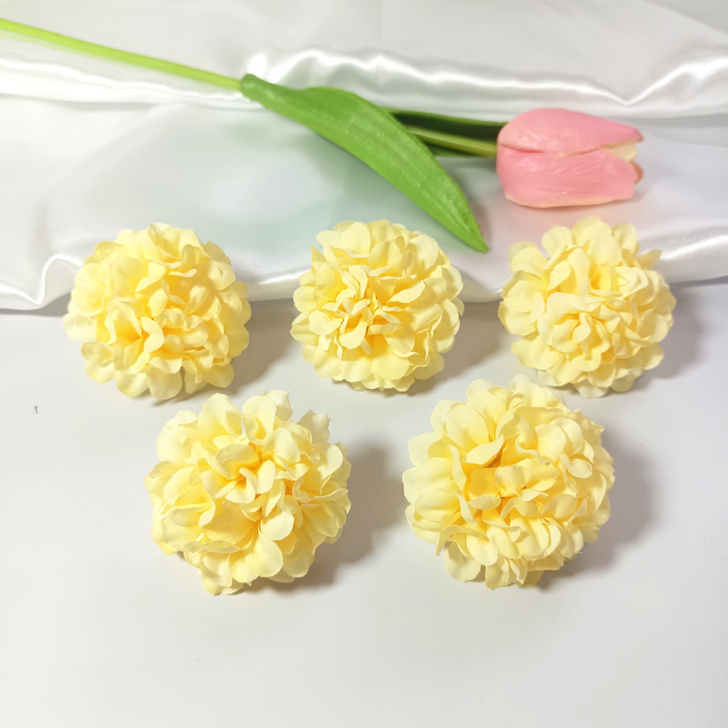 10er Set Hortensienköpfe künstlich, 4,5 cm, hochwertige Blüten für DIY, Hochzeit, Gestecke & Dekoration, realistisch & langlebig