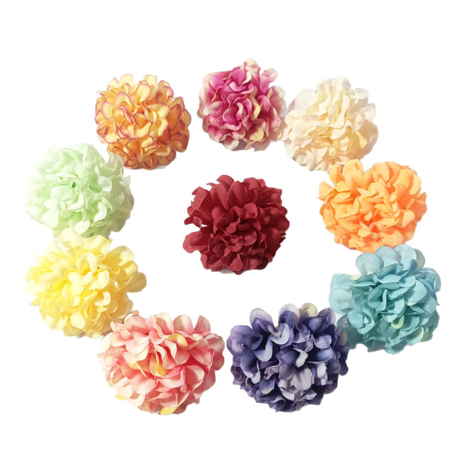 10er Set Hortensienköpfe künstlich, 4,5 cm, hochwertige Blüten für DIY, Hochzeit, Gestecke & Dekoration, realistisch & langlebig