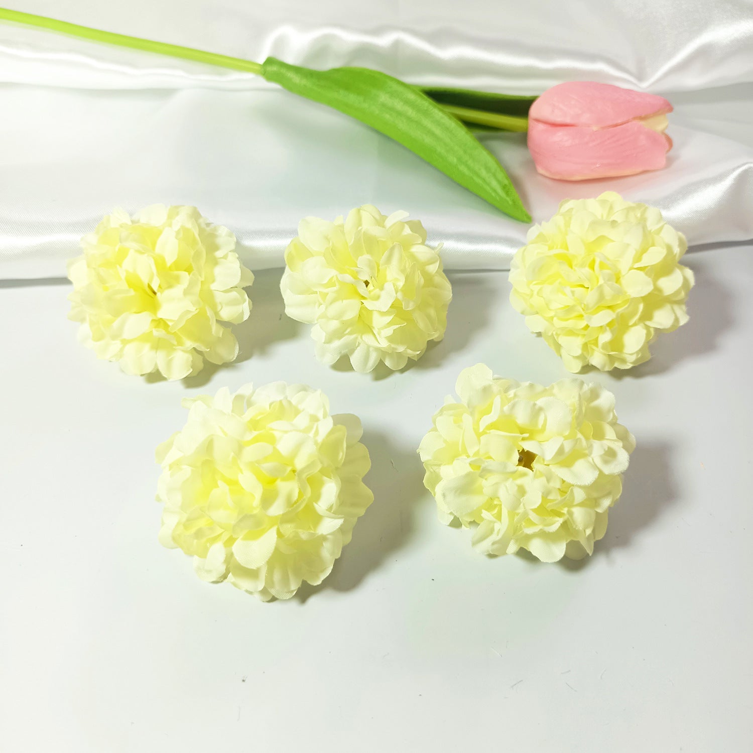 10er Set Hortensienköpfe künstlich, 4,5 cm, hochwertige Blüten für DIY, Hochzeit, Gestecke & Dekoration, realistisch & langlebig