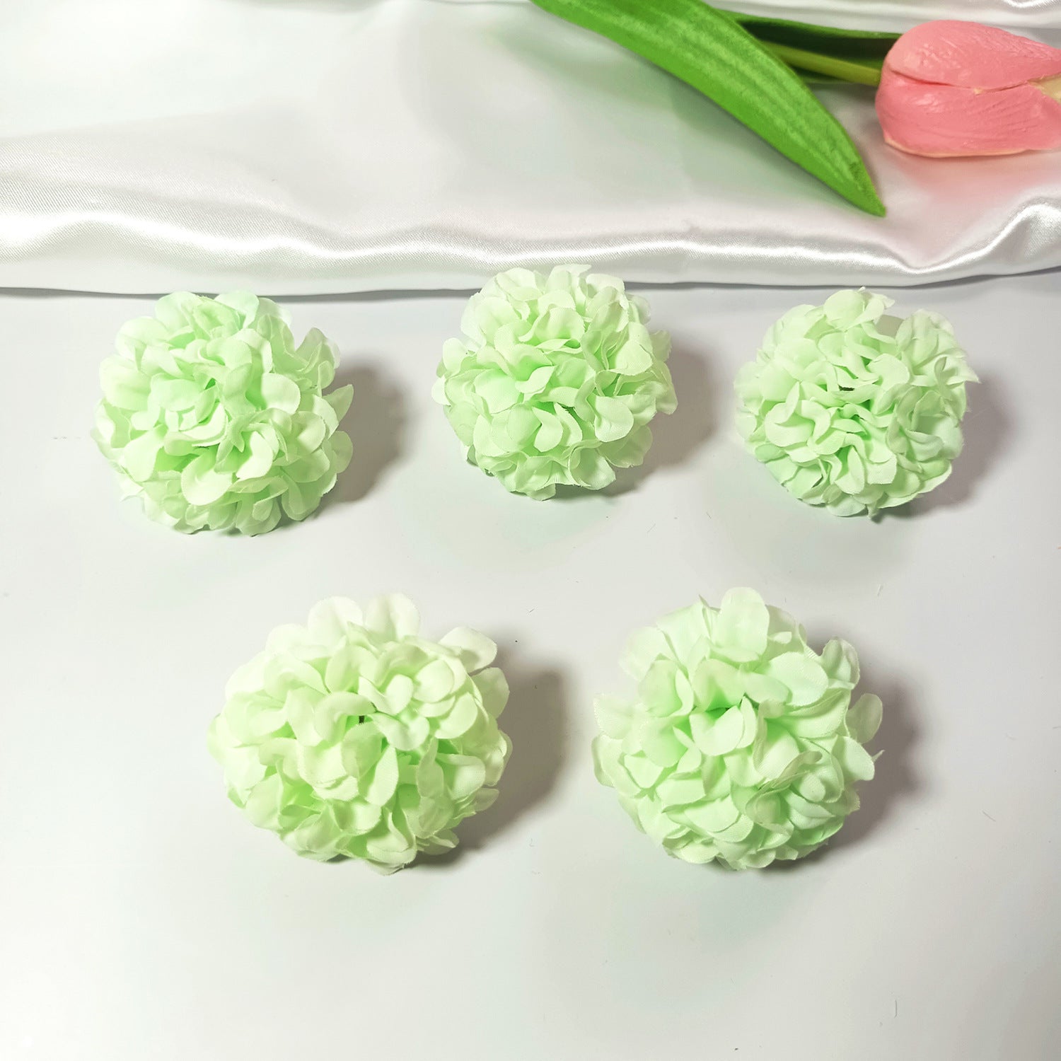 10er Set Hortensienköpfe künstlich, 4,5 cm, hochwertige Blüten für DIY, Hochzeit, Gestecke & Dekoration, realistisch & langlebig