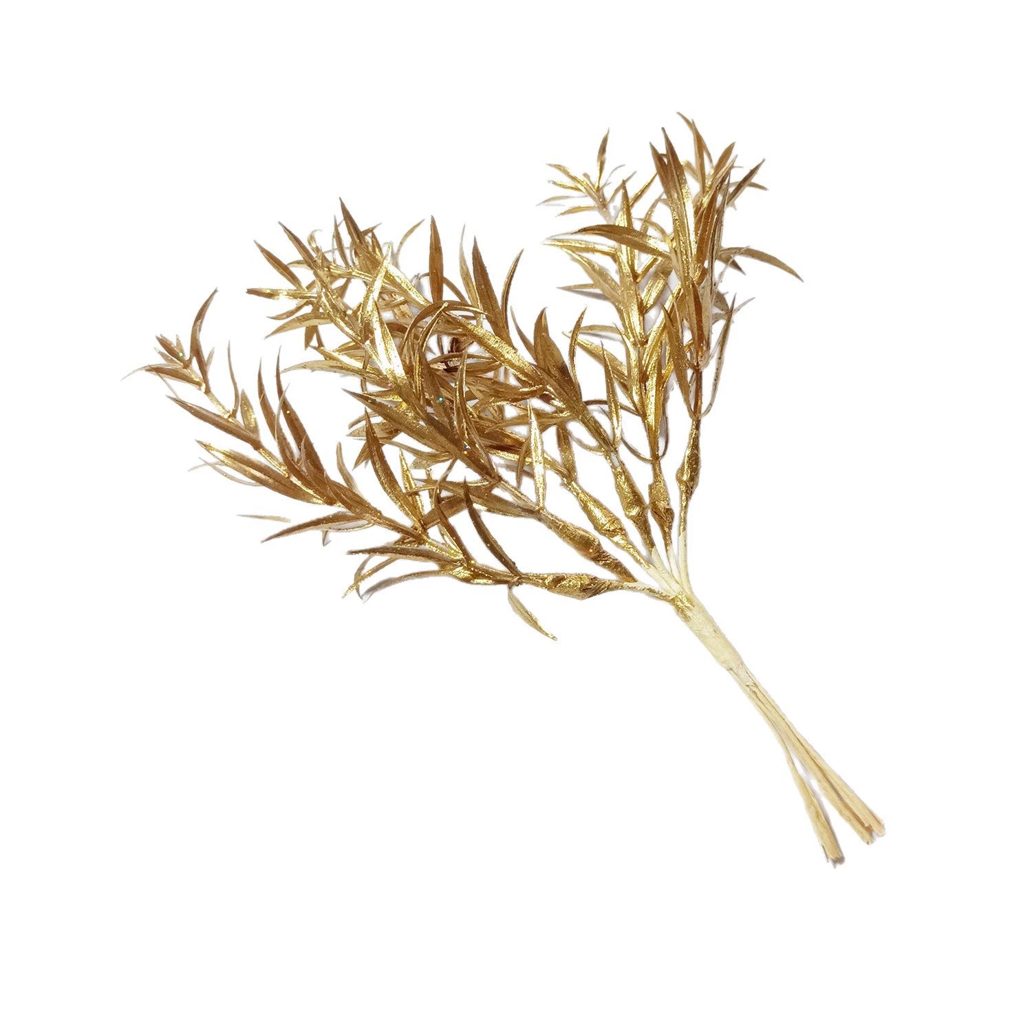 Sternengras Kunstzweig 20 cm, Täuschend echter Deko-Zweig für Gestecke & Vasen, Ideal für DIY, Hochzeit & Tischdeko, Kleine Kunstpflanze