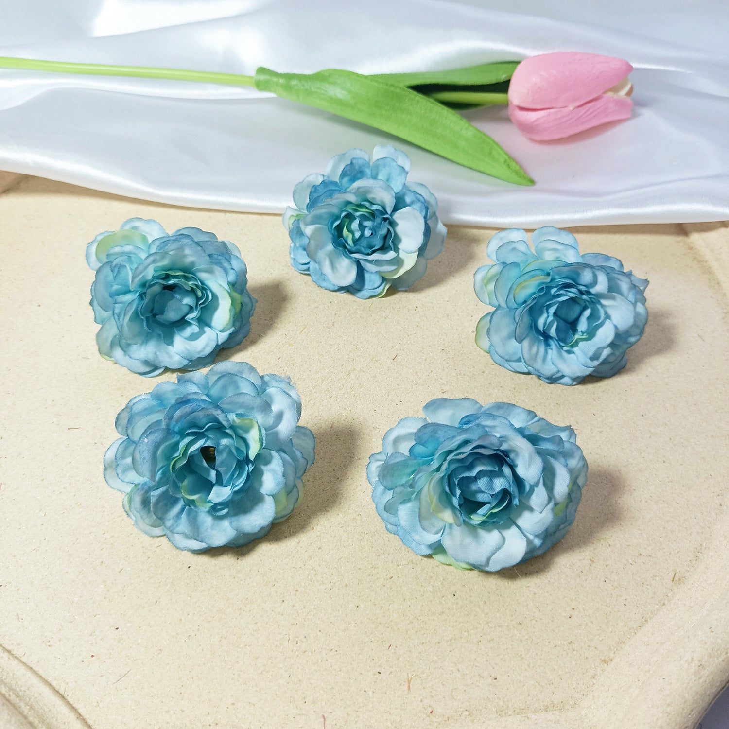Künstliche Hortensienköpfe 10er Set, 5cm Blüten, Realistische Kunstblumen für DIY Bastelprojekte, Hochzeit, Gestecke, Anstecker, Deko