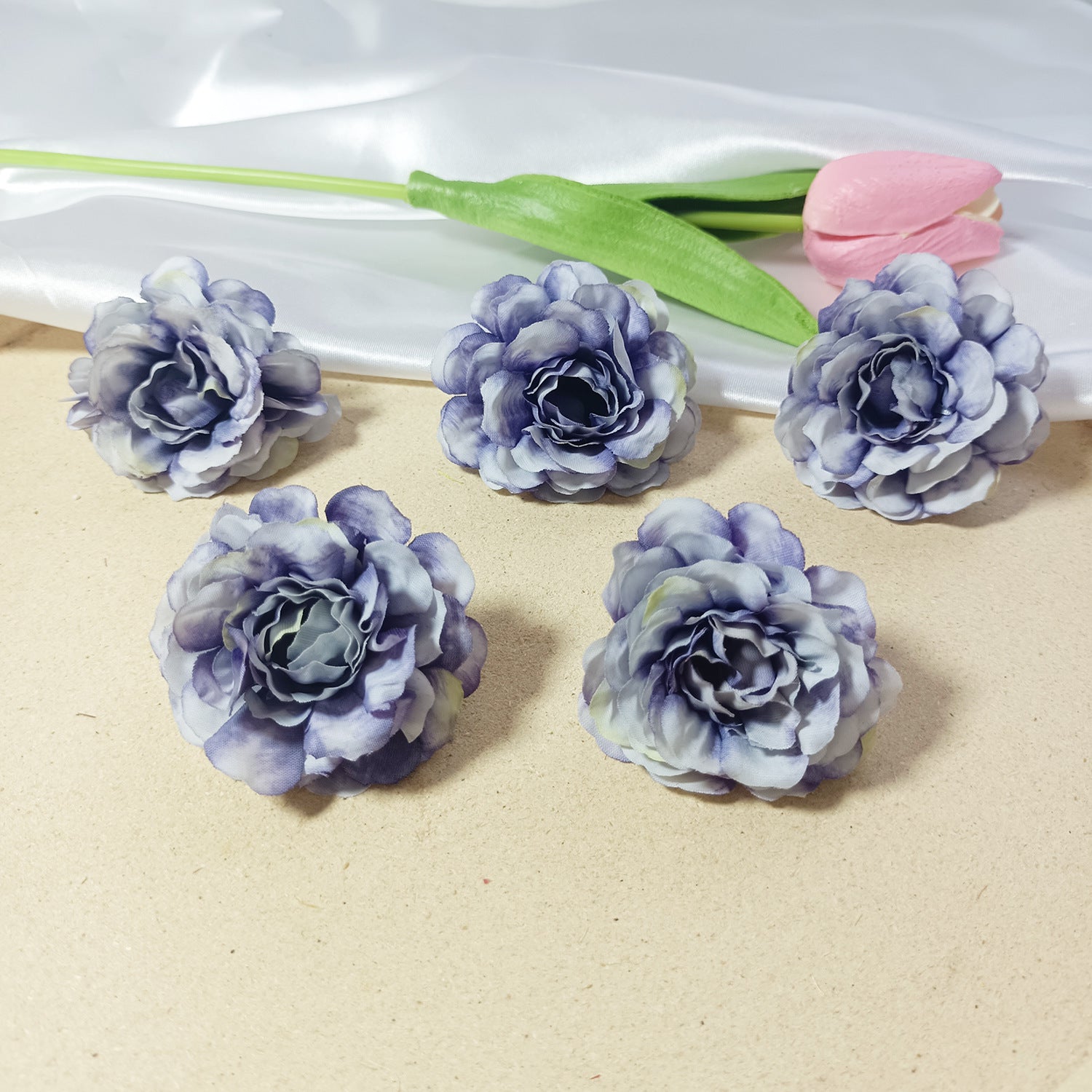 Künstliche Hortensienköpfe 10er Set, 5cm Blüten, Realistische Kunstblumen für DIY Bastelprojekte, Hochzeit, Gestecke, Anstecker, Deko