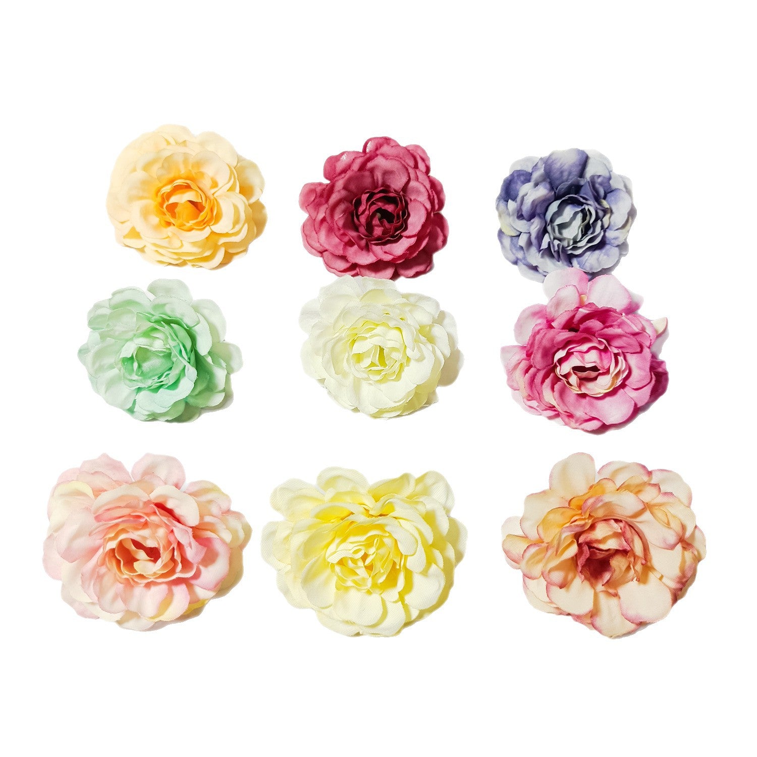 Künstliche Hortensienköpfe 10er Set, 5cm Blüten, Realistische Kunstblumen für DIY Bastelprojekte, Hochzeit, Gestecke, Anstecker, Deko