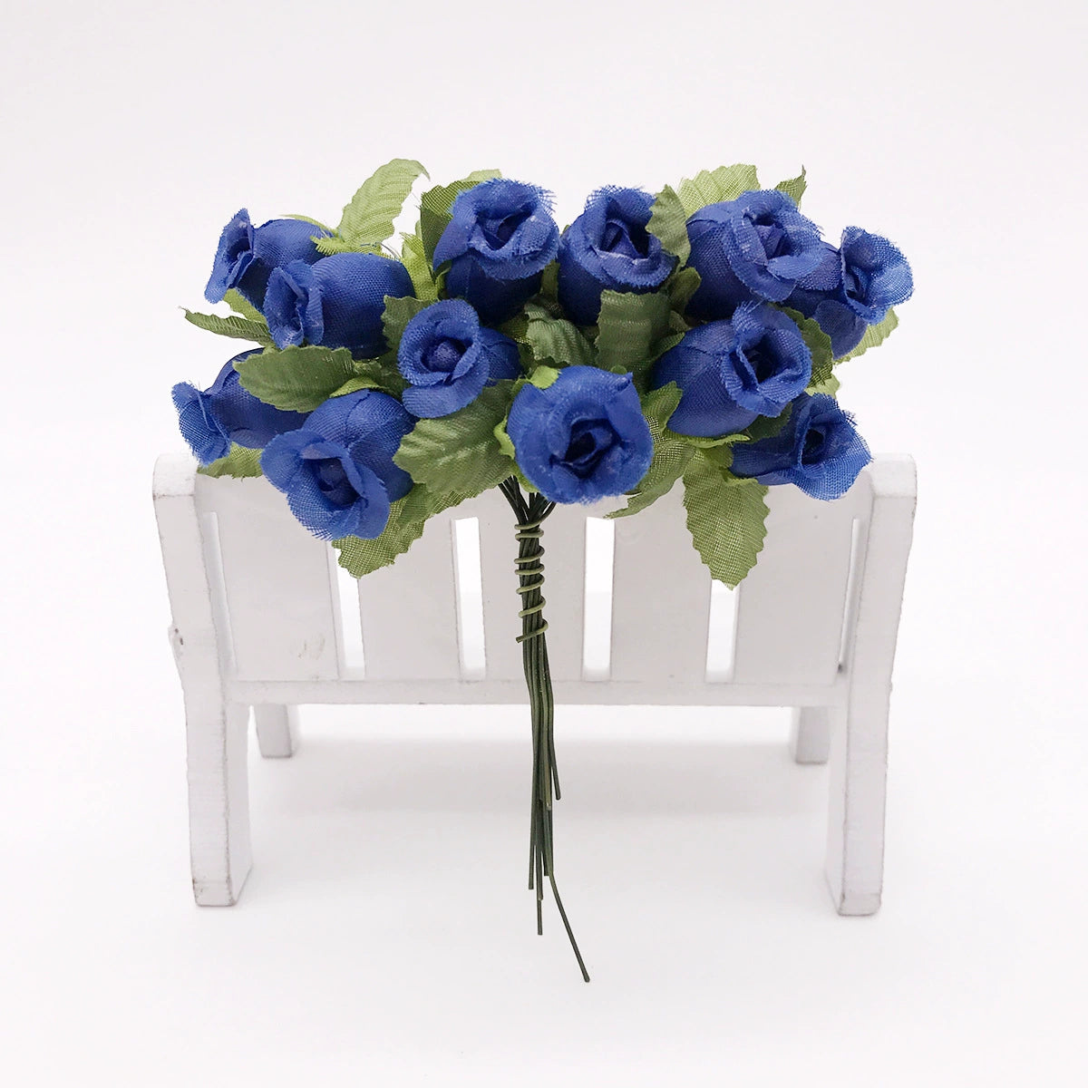 Mini Granatapfelblüten im 12er-Bund, Kunstblumen Strauss mit 2 cm Blüten, Detailgetreu & Langlebig für DIY-Projekte, Hochzeit & Gestecke