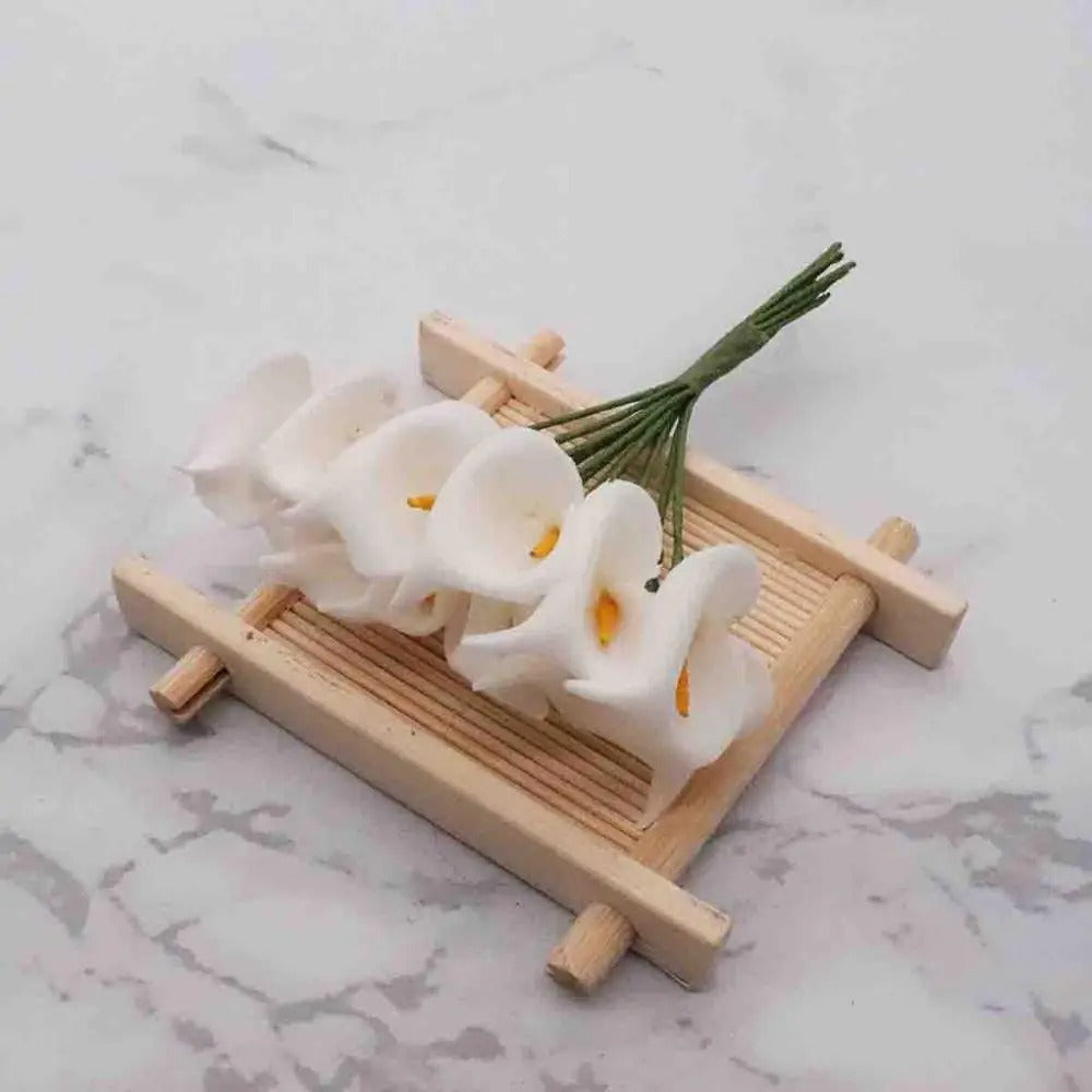 Künstliche Calla-Lilie 11 cm, realistisch, ideal für Hochzeiten, DIY-Geschenkverpackungen, Dekoration für Floristen, Eventplaner