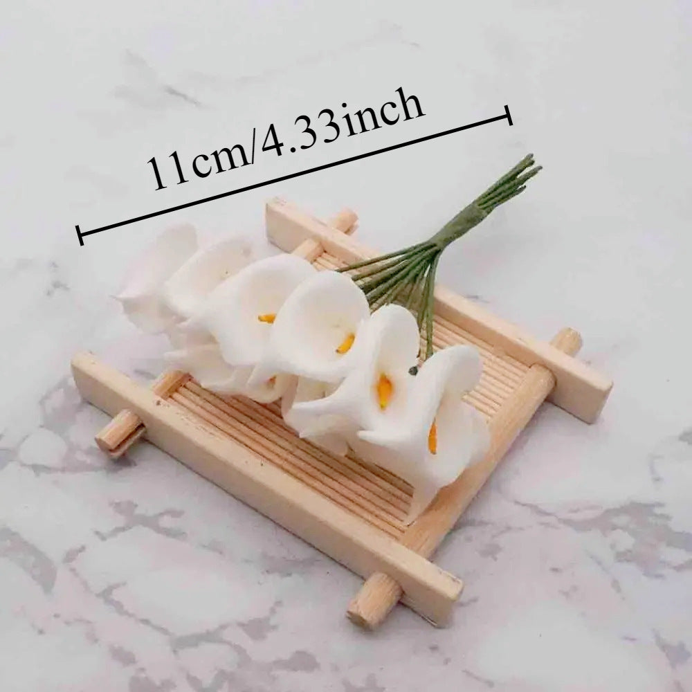 Künstliche Calla-Lilie 11 cm, realistisch, ideal für Hochzeiten, DIY-Geschenkverpackungen, Dekoration für Floristen, Eventplaner