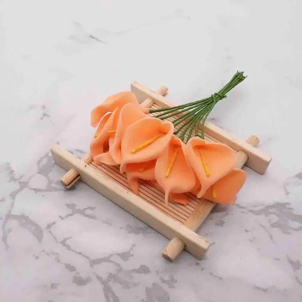 Künstliche Calla-Lilie 11 cm, realistisch, ideal für Hochzeiten, DIY-Geschenkverpackungen, Dekoration für Floristen, Eventplaner