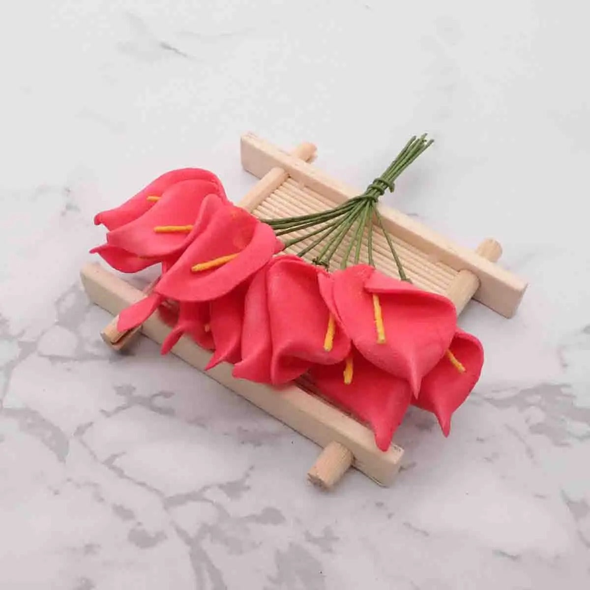 Künstliche Calla-Lilie 11 cm, realistisch, ideal für Hochzeiten, DIY-Geschenkverpackungen, Dekoration für Floristen, Eventplaner