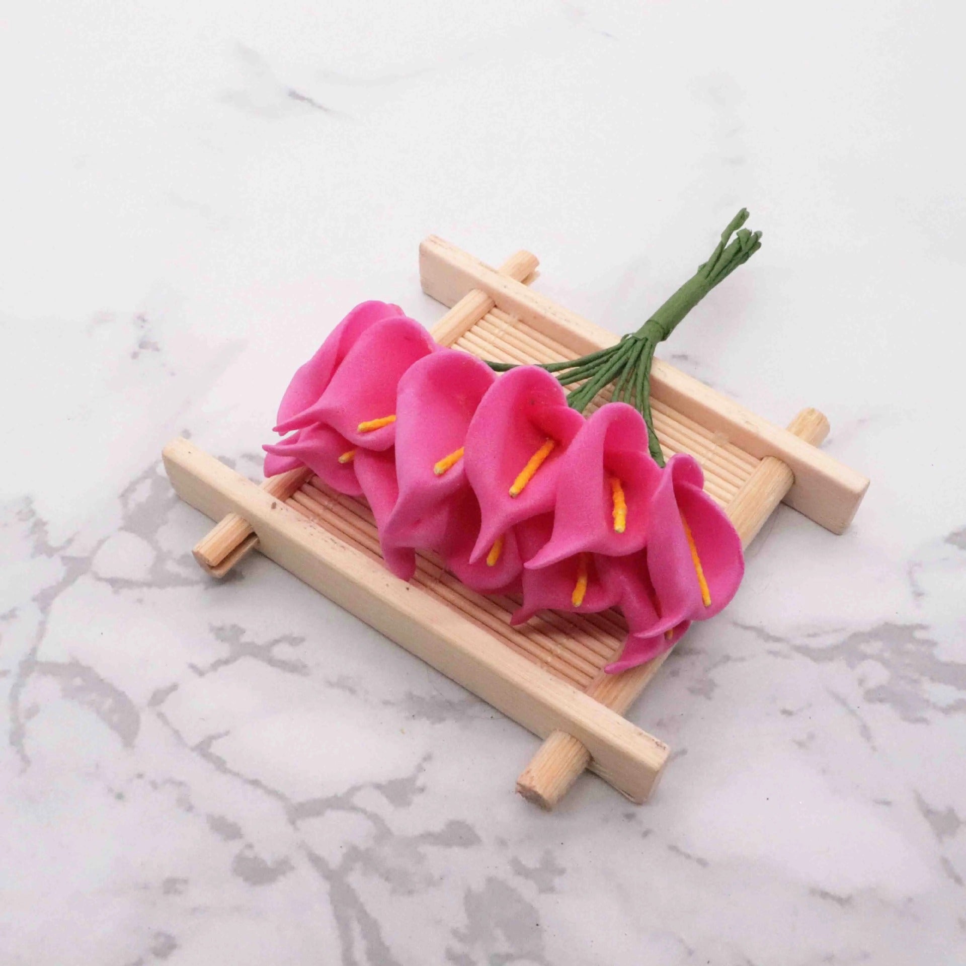 Künstliche Calla-Lilie 11 cm, realistisch, ideal für Hochzeiten, DIY-Geschenkverpackungen, Dekoration für Floristen, Eventplaner