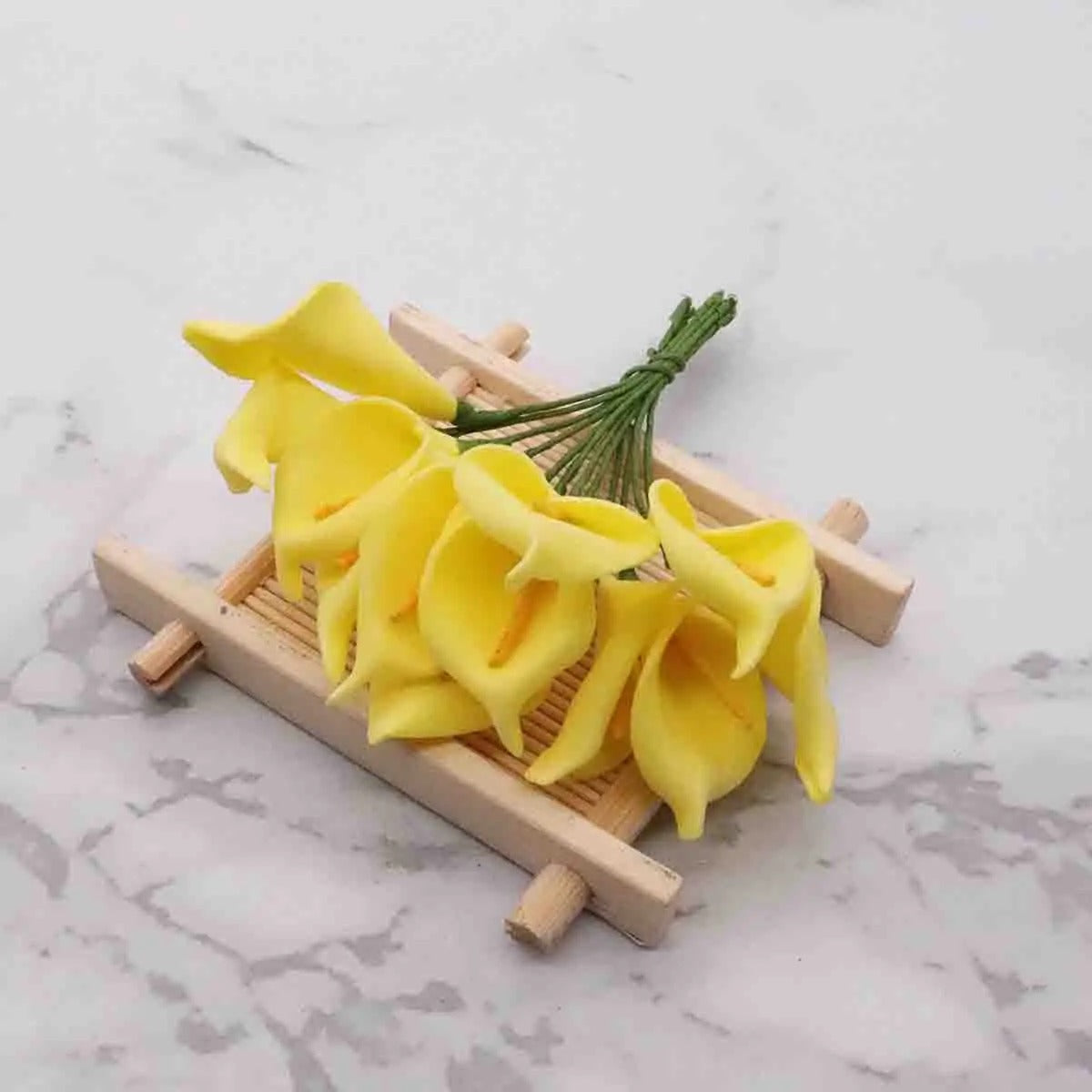Künstliche Calla-Lilie 11 cm, realistisch, ideal für Hochzeiten, DIY-Geschenkverpackungen, Dekoration für Floristen, Eventplaner