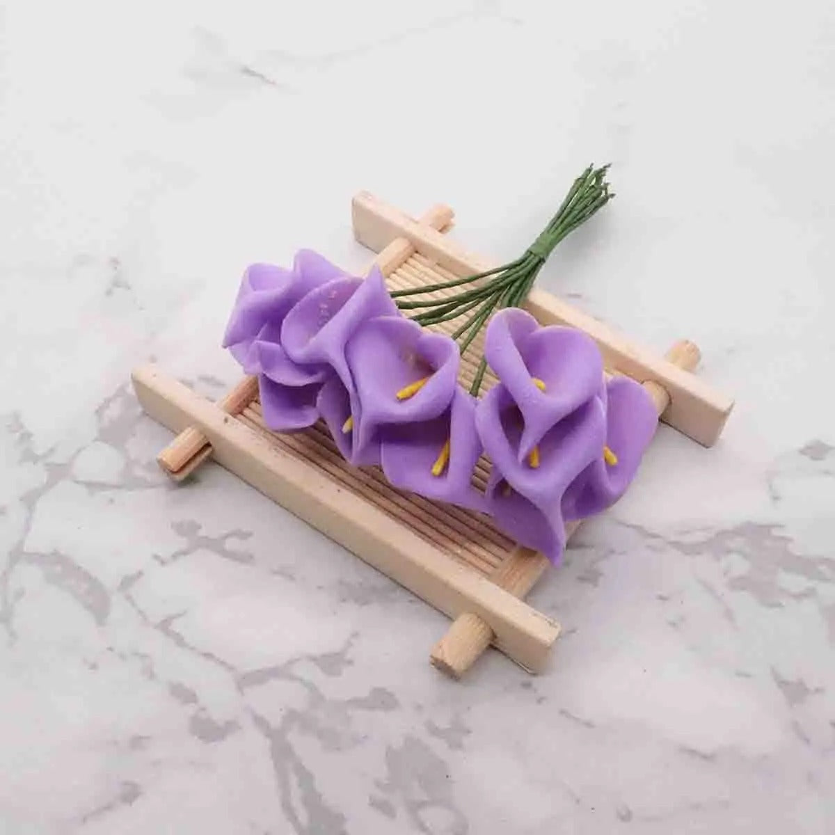 Künstliche Calla-Lilie 11 cm, realistisch, ideal für Hochzeiten, DIY-Geschenkverpackungen, Dekoration für Floristen, Eventplaner