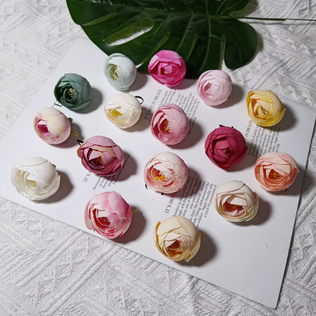 10er-Pack Künstliche Rosenknospen 3,5 cm, Vintage Teerosen aus Seidenstoff, Realistische Deko-Blüten für DIY-Projekte, Hochzeit & Floristik