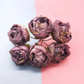 Künstlicher Rosenstrauß, 10 cm, realistisch, ideal für Hochzeiten, Geschenke, Dekoration, langlebig, pflegeleicht, 6 Blüten