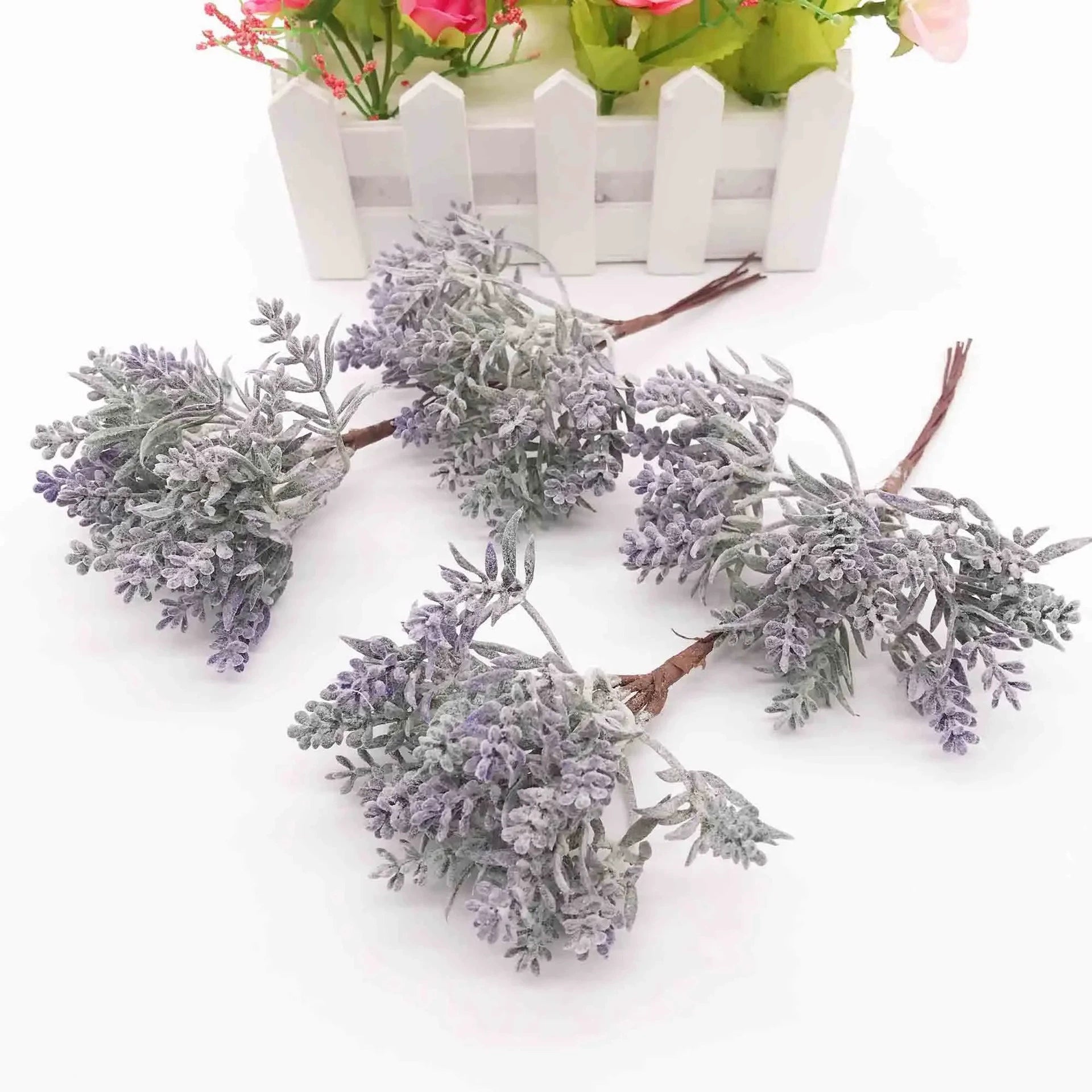 Echte-Look Lavendelstrauß 14cm, hochwertig, ideal für Hochzeiten, DIY Deko, Geschenke, langlebig, pflegeleicht, für Floristen und Eventplaner