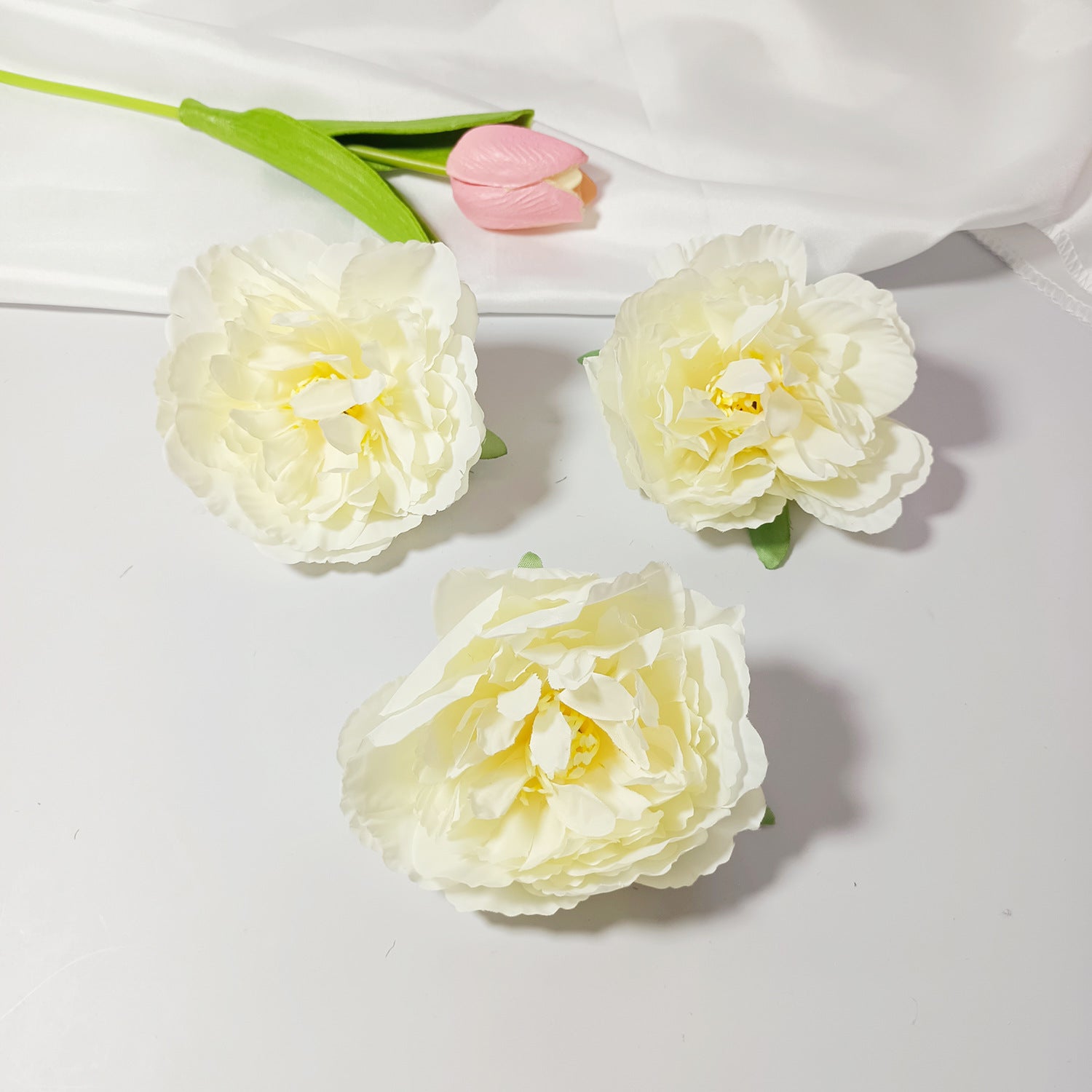 10x Pfingstrosenköpfe künstlich, Ø 10 cm, hochwertige Seidenblumen für DIY-Projekte, Gestecke, Hochzeitsdeko, Mengenrabatt für Floristen