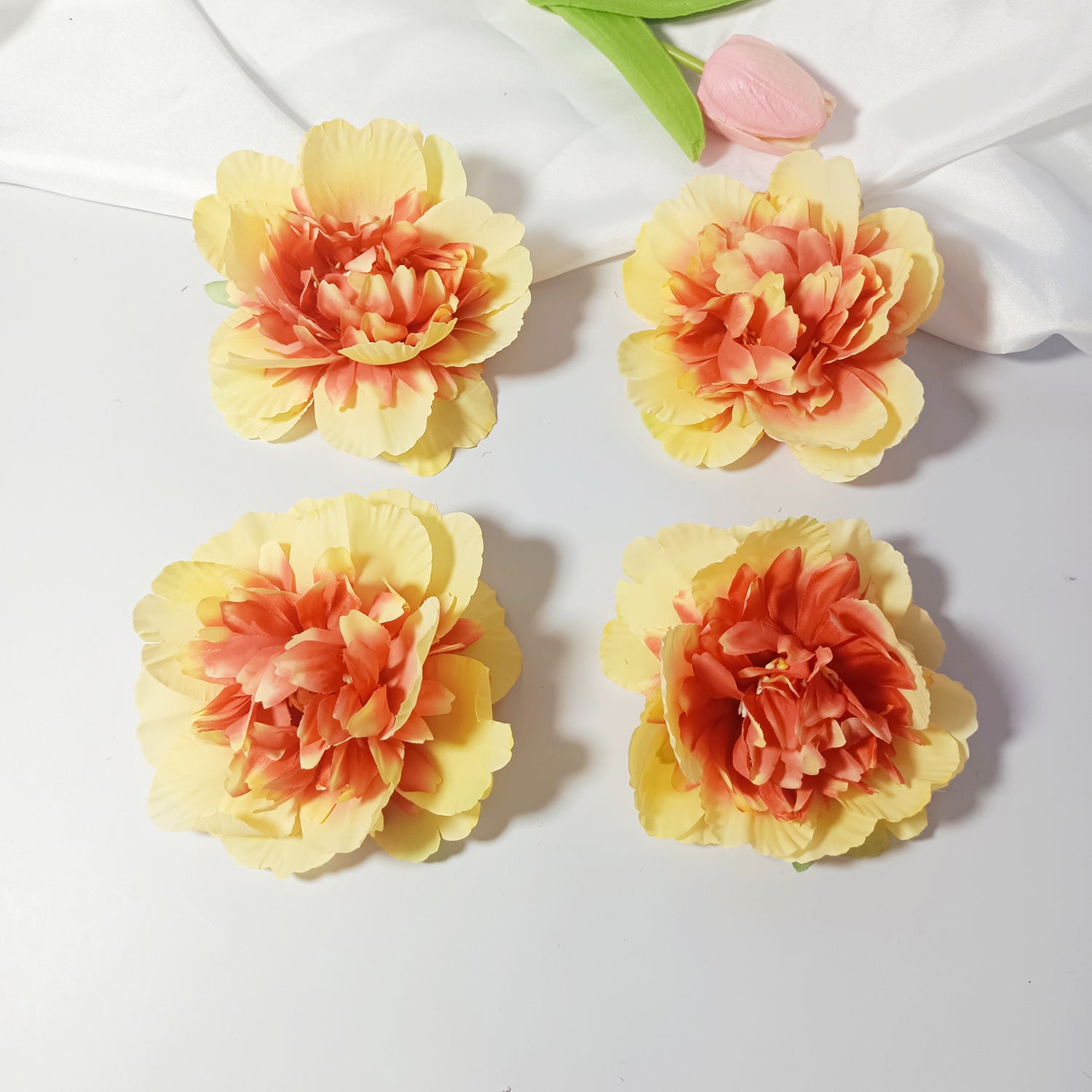 10x Pfingstrosenköpfe künstlich, Ø 10 cm, hochwertige Seidenblumen für DIY-Projekte, Gestecke, Hochzeitsdeko, Mengenrabatt für Floristen