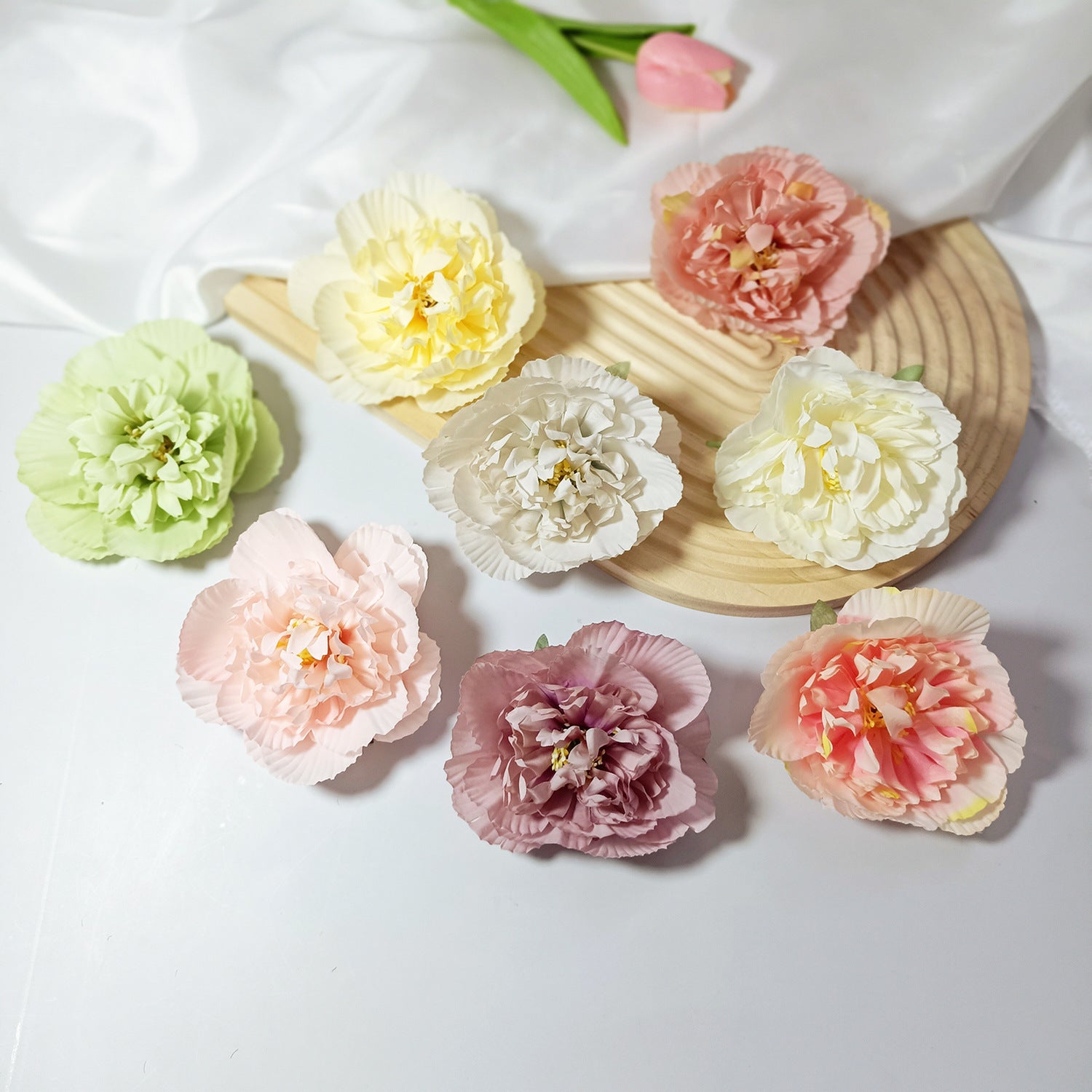 10x Pfingstrosenköpfe künstlich, Ø 10 cm, hochwertige Seidenblumen für DIY-Projekte, Gestecke, Hochzeitsdeko, Mengenrabatt für Floristen