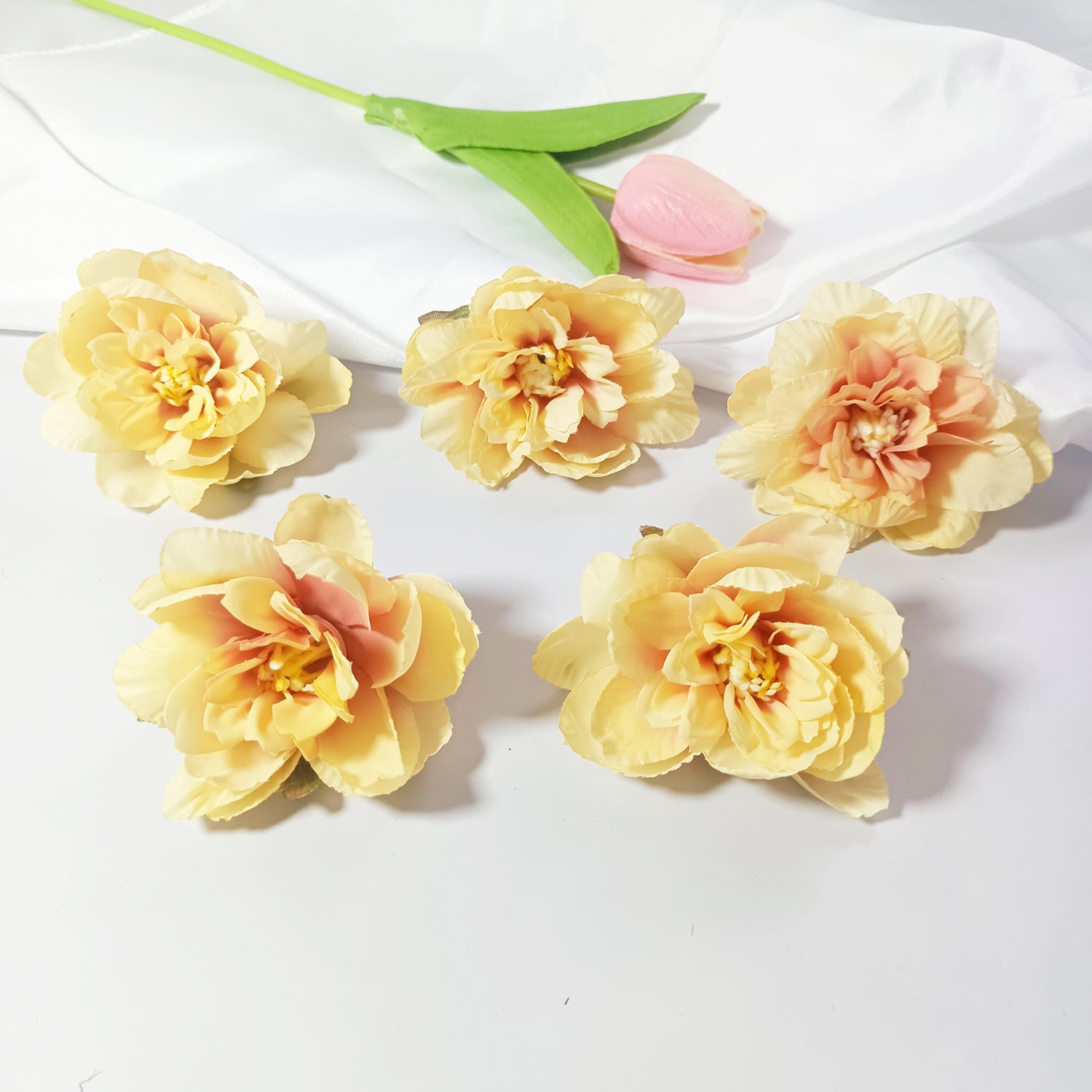 Realistische Kunstblumen Schlaflilien, 7 cm, 10 Stück, für Hochzeiten, DIY-Bastelprojekte, Wohnkultur, Floristenbedarf