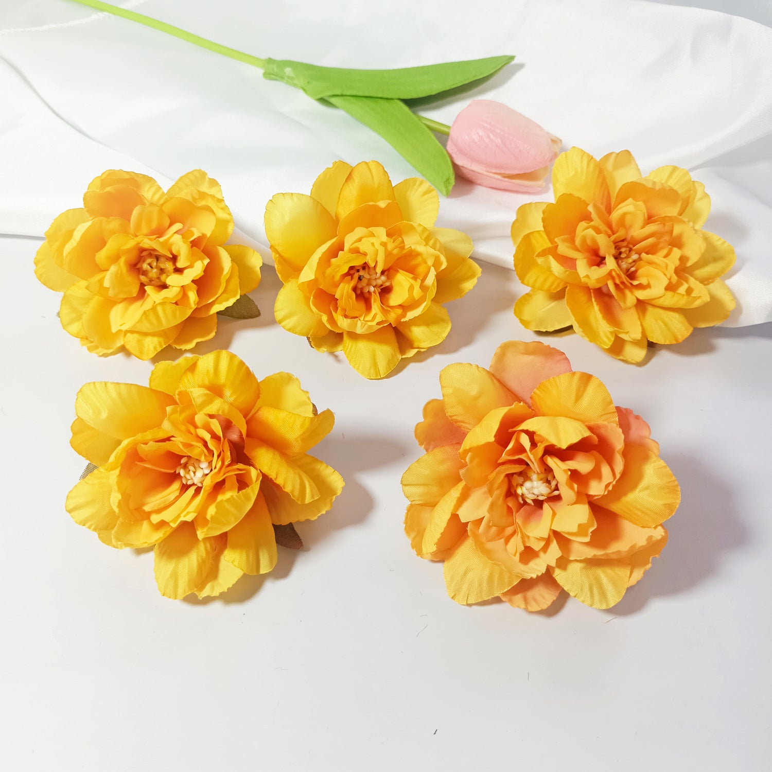 Realistische Kunstblumen Schlaflilien, 7 cm, 10 Stück, für Hochzeiten, DIY-Bastelprojekte, Wohnkultur, Floristenbedarf