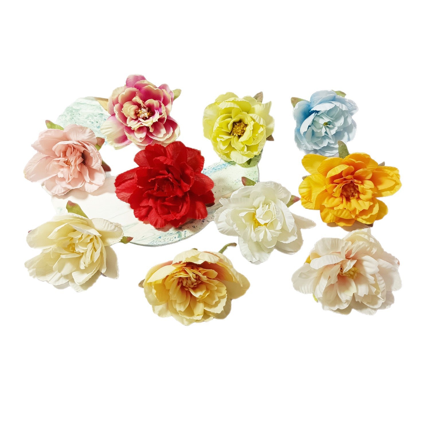 Realistische Kunstblumen Schlaflilien, 7 cm, 10 Stück, für Hochzeiten, DIY-Bastelprojekte, Wohnkultur, Floristenbedarf
