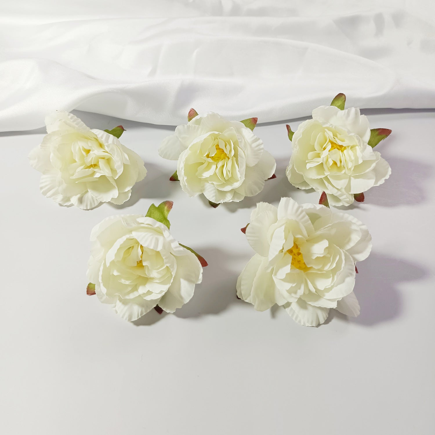 Realistische Kunstblumen Schlaflilien, 7 cm, 10 Stück, für Hochzeiten, DIY-Bastelprojekte, Wohnkultur, Floristenbedarf