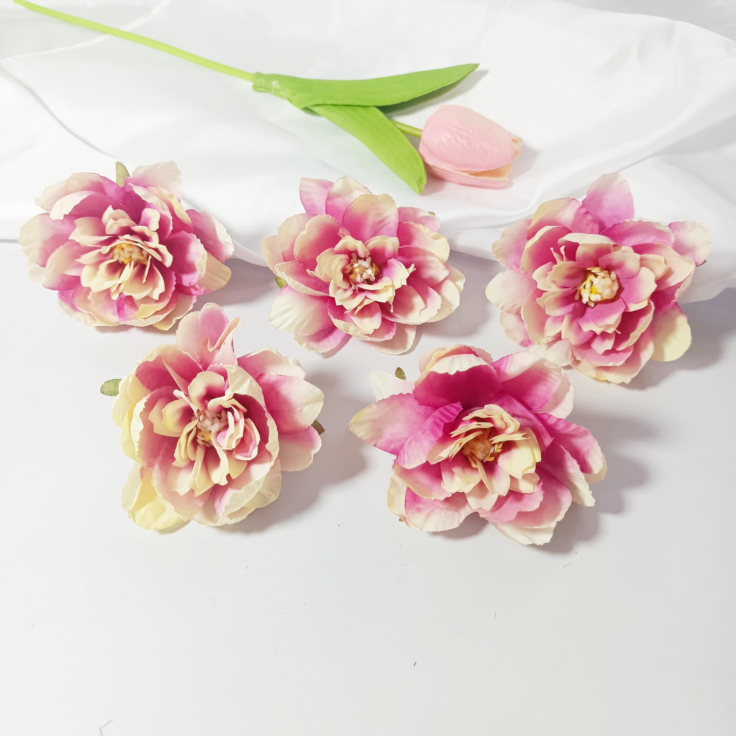 Realistische Kunstblumen Schlaflilien, 7 cm, 10 Stück, für Hochzeiten, DIY-Bastelprojekte, Wohnkultur, Floristenbedarf