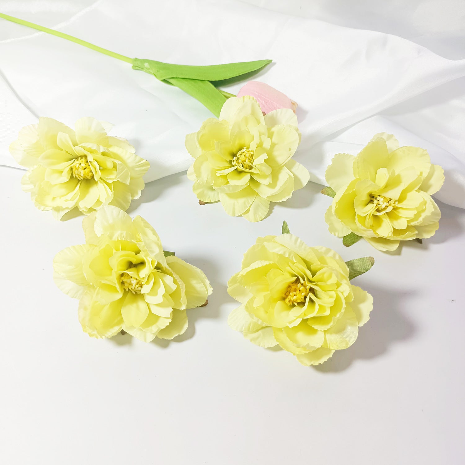 Realistische Kunstblumen Schlaflilien, 7 cm, 10 Stück, für Hochzeiten, DIY-Bastelprojekte, Wohnkultur, Floristenbedarf