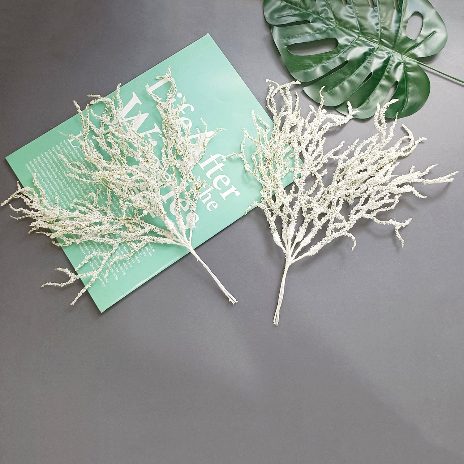 25 cm künstliche Zweige, realistische Deko-Pflanzen für Hochzeiten, Events, Wohnaccessoires, langlebig und pflegeleicht