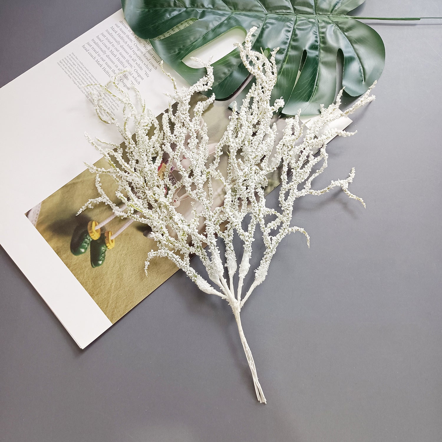 25 cm künstliche Zweige, realistische Deko-Pflanzen für Hochzeiten, Events, Wohnaccessoires, langlebig und pflegeleicht