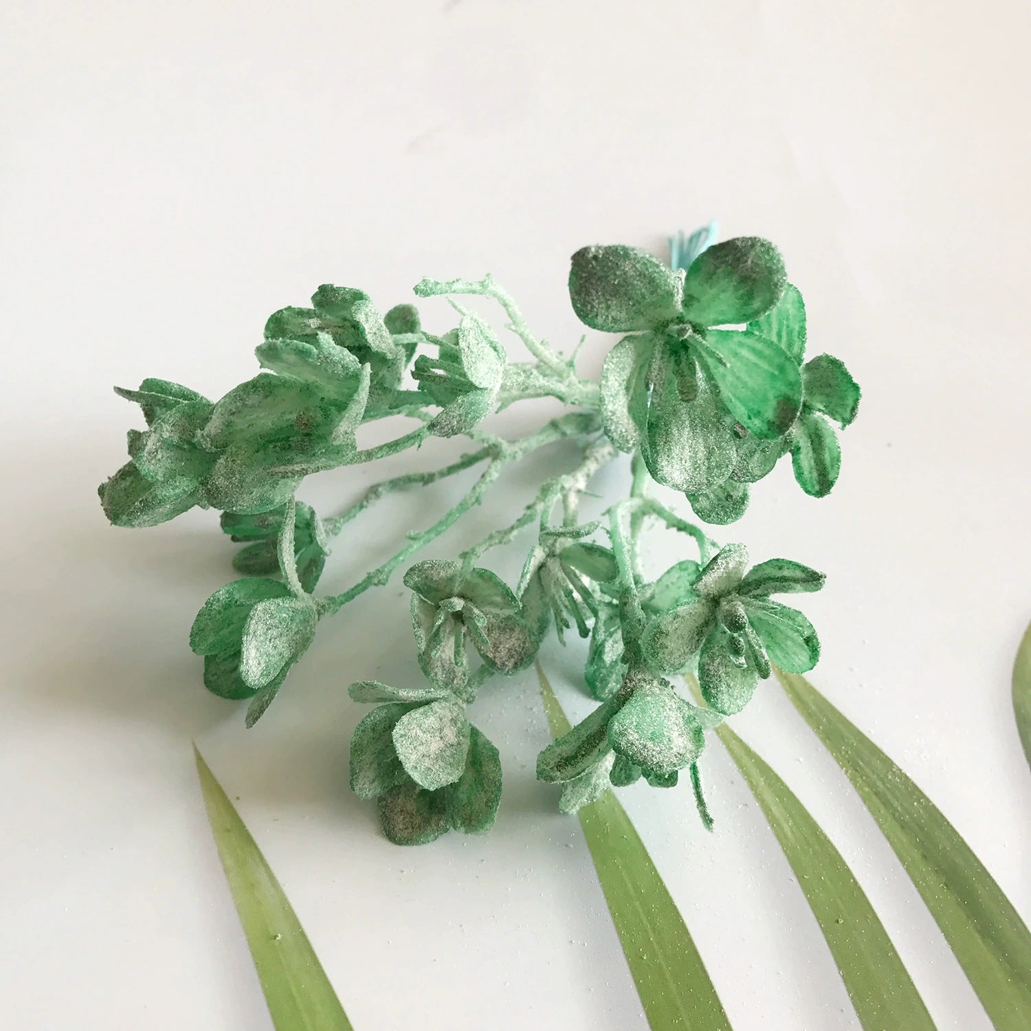 Künstliche Blumen DIY Set, 16,5 cm, realistische grüne Blätter, 8 Farben, für Hochzeiten, Veranstaltungen, Dekoration, Geschenke