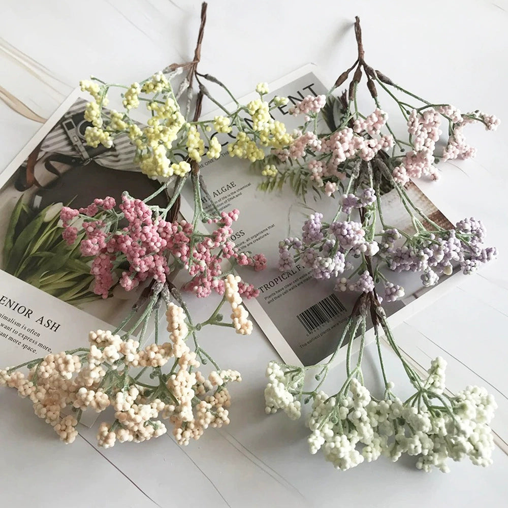 Künstlicher Strauß mit echten Touch-Effekt, 16 cm, in 8 Farben – ideal für Hochzeiten, Event-Dekoration, Geschenkkörbe, Floristen, Einzelhandel