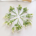 Künstliche Schleierkraut Blumenköpfe, 11,5 cm, Täuschend echte Mini-Blumen für DIY, Basteln, Hochzeit, Gestecke, Kränze & Floristikbedarf
