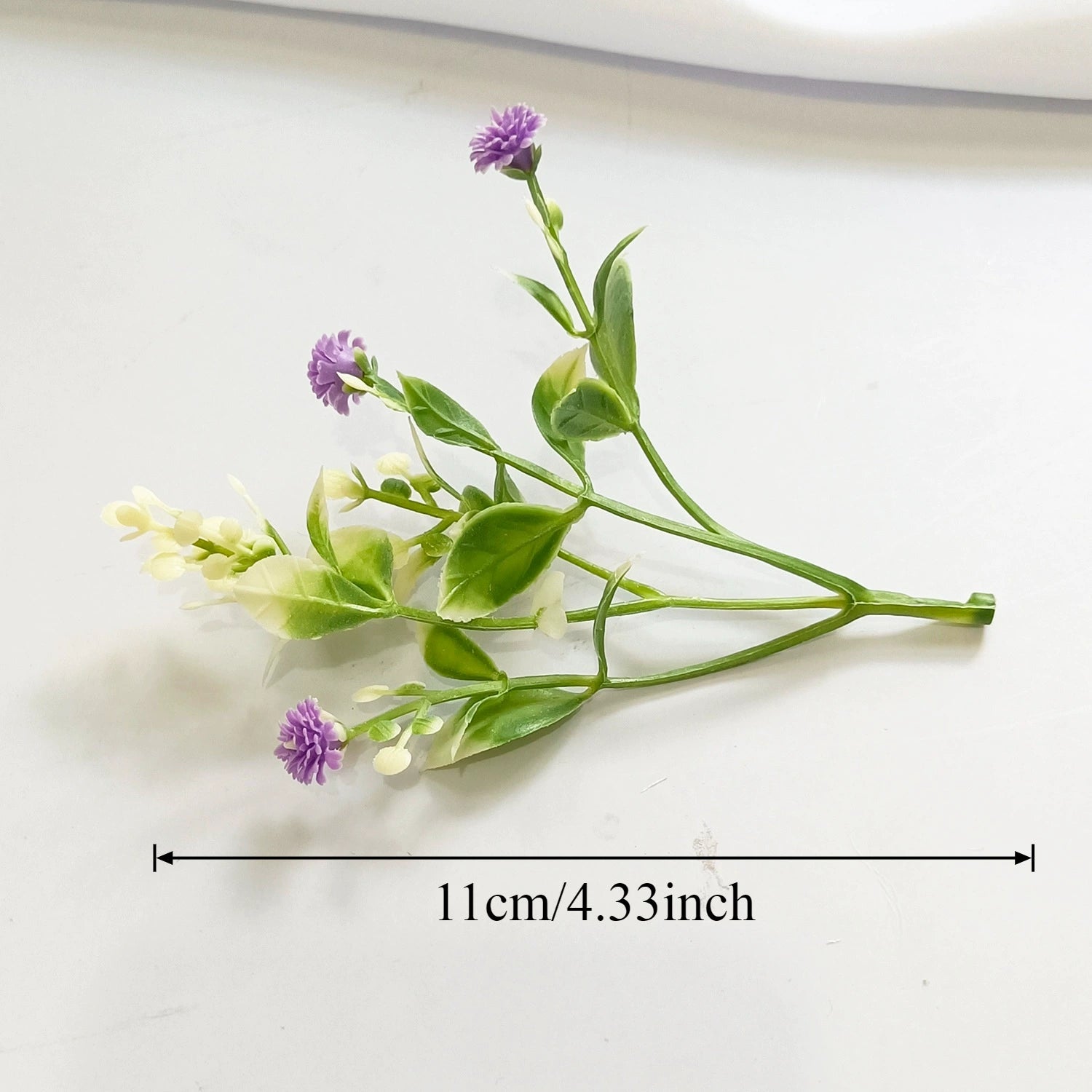 Künstliche Schleierkraut Blumenköpfe, 11,5 cm, Täuschend echte Mini-Blumen für DIY, Basteln, Hochzeit, Gestecke, Kränze & Floristikbedarf
