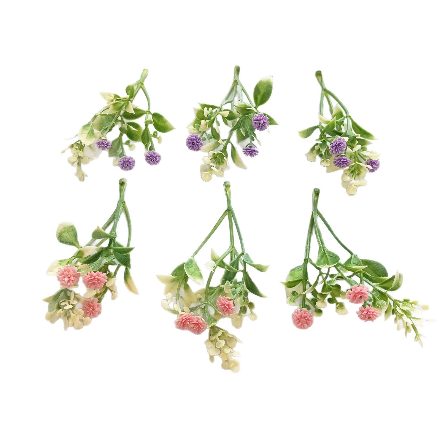 Künstliche Schleierkraut Blumenköpfe, 11,5 cm, Täuschend echte Mini-Blumen für DIY, Basteln, Hochzeit, Gestecke, Kränze & Floristikbedarf