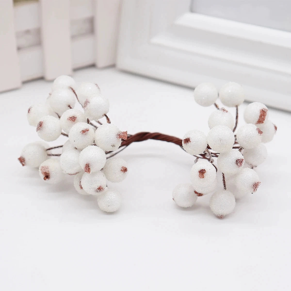 Künstliche Beerenblüten, 1,2 cm Durchmesser, langlebig, 14 cm lang, 13 Farben, ideal für Hochzeiten, Floristen, DIY-Geschenke, Tischdekoration