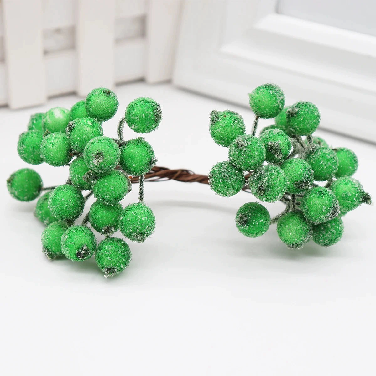 Künstliche Beerenblüten, 1,2 cm Durchmesser, langlebig, 14 cm lang, 13 Farben, ideal für Hochzeiten, Floristen, DIY-Geschenke, Tischdekoration