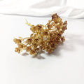 Goldene Deko Blätter 14 cm, Künstliche Blätter für DIY Basteln, Hochzeit, Gestecke, Ansteckblumen, Realistische Optik