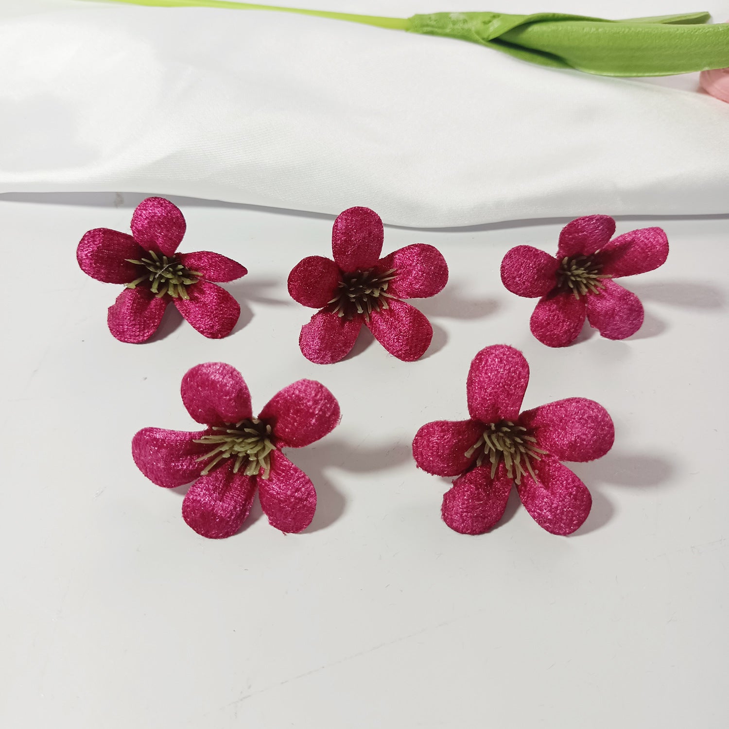 Wildblumen Blütenköpfe 10er Set, 4cm, Täuschend Echte Kunstblumen für Floristik & DIY, Hochzeit, Gestecke, Tischdeko, Mengenrabatt