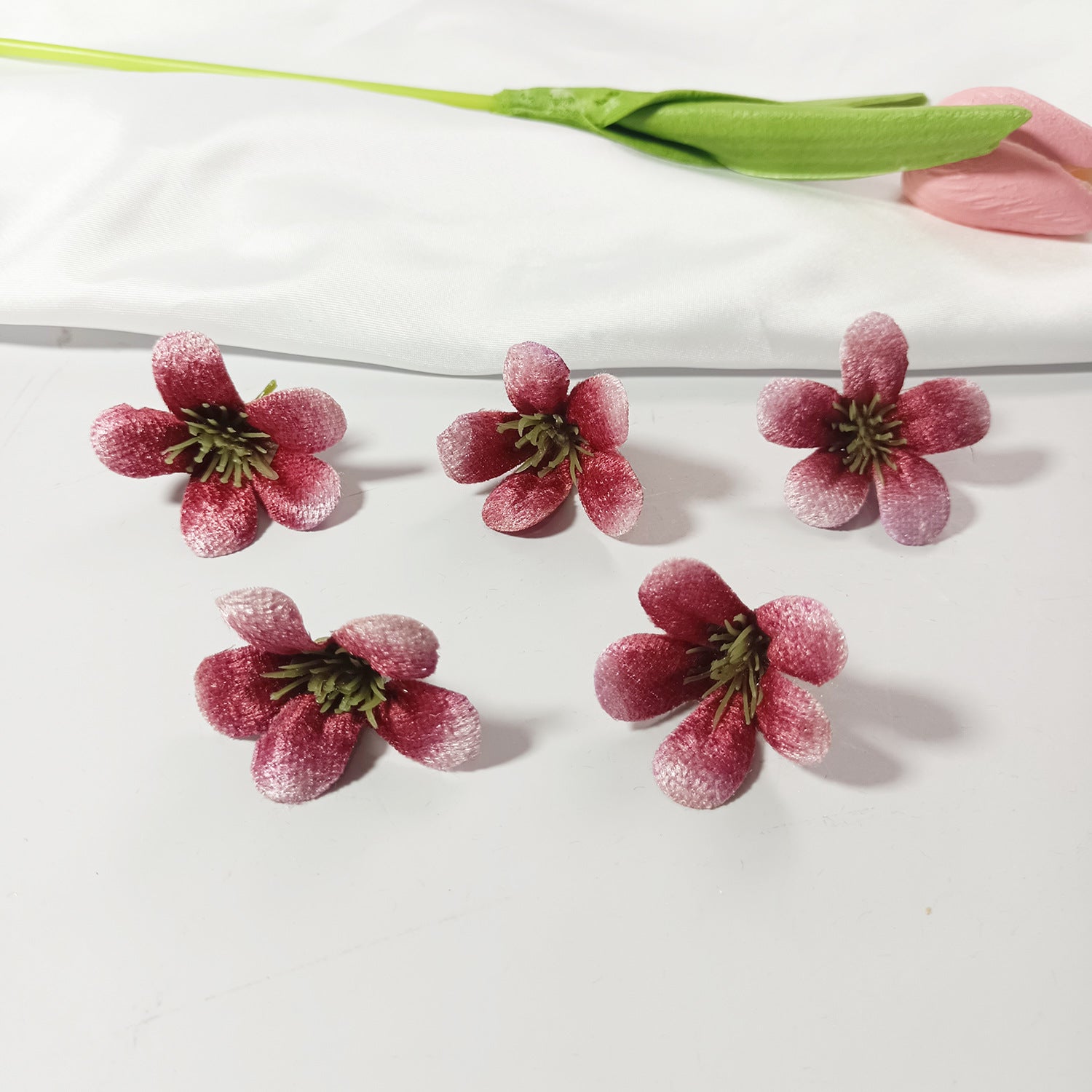 Wildblumen Blütenköpfe 10er Set, 4cm, Täuschend Echte Kunstblumen für Floristik & DIY, Hochzeit, Gestecke, Tischdeko, Mengenrabatt