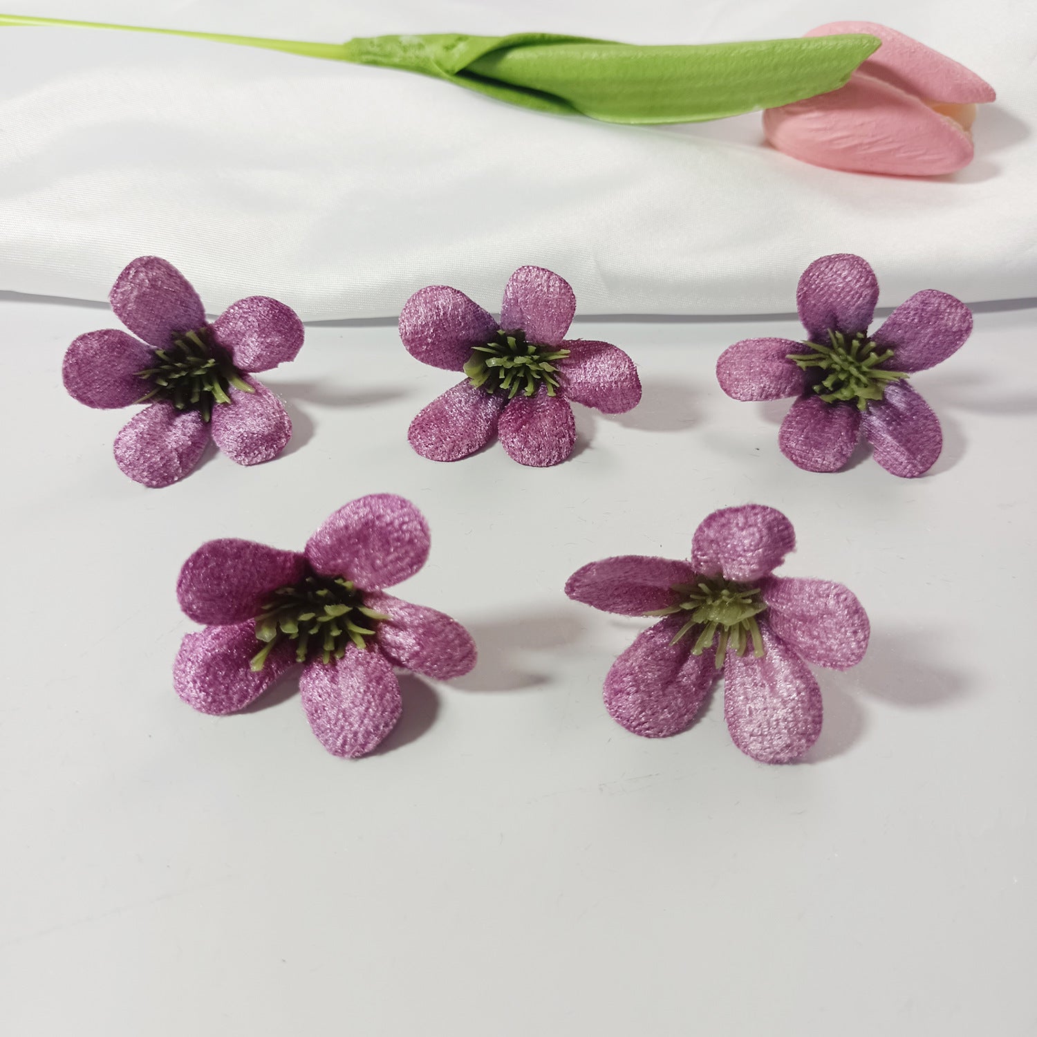 Wildblumen Blütenköpfe 10er Set, 4cm, Täuschend Echte Kunstblumen für Floristik & DIY, Hochzeit, Gestecke, Tischdeko, Mengenrabatt